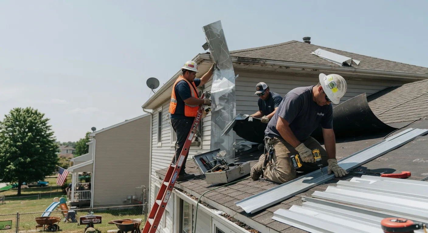 Storm Damage Metal Roof Repair in Fort Towson, OK